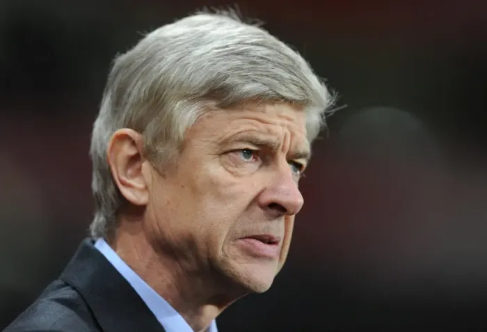 Framed Print : Arsene Wenger Celebrates Arsenal's 3:1 Victory Over Partizan Belgrade in the UEFA Champions League