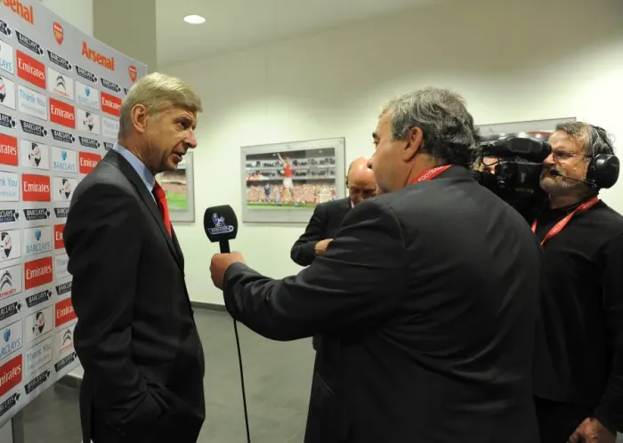 Framed Print : Arsene Wenger Celebrates Arsenal's 4-1 Victory Over Norwich City in the Barclays Premier League