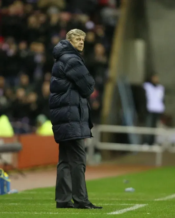 Framed Print : Arsene Wenger Celebrates Arsenal's Hard-Fought 1-0 Victory Over Sunderland, 2009