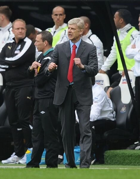 Arsene Wenger Celebrates Arsenal's Premier League Victory Over Newcastle United (2012-13)