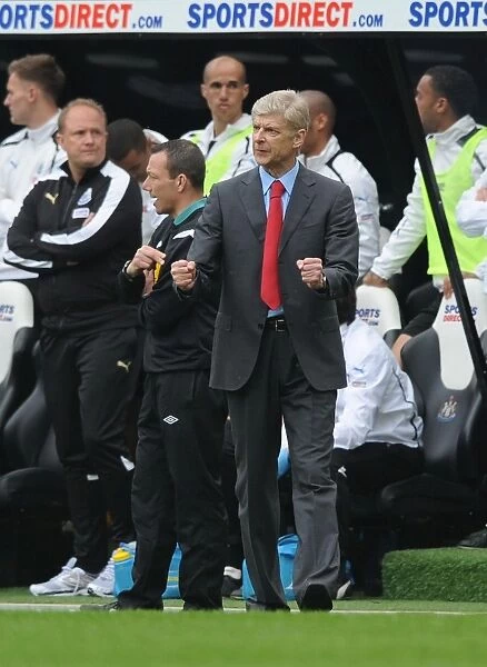 Arsene Wenger Celebrates Arsenal's Victory Over Newcastle United (2012-13)