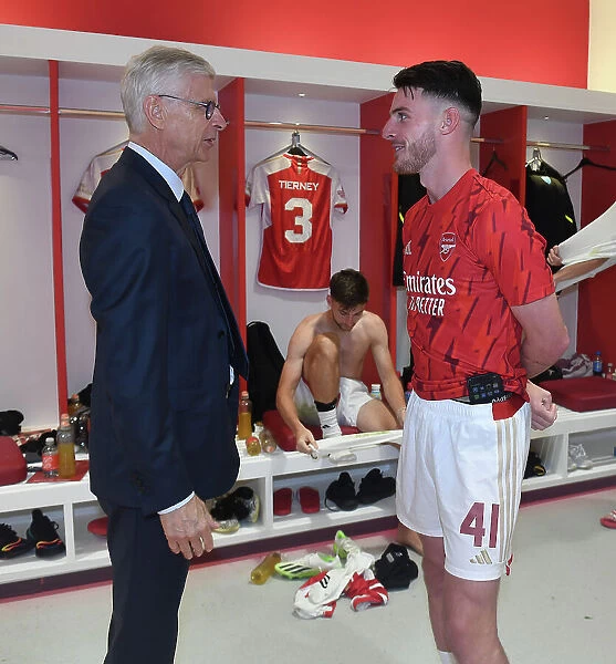 Arsene Wenger and Declan Rice Reunite: Arsenal vs AS Monaco (2023-24)