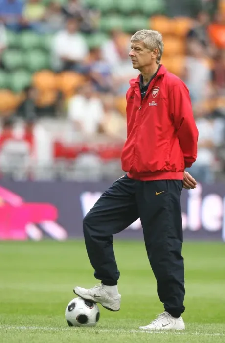 Framed Print : Arsene Wenger Faces Off Against Seville: The Amsterdam Tournament Showdown, 2008