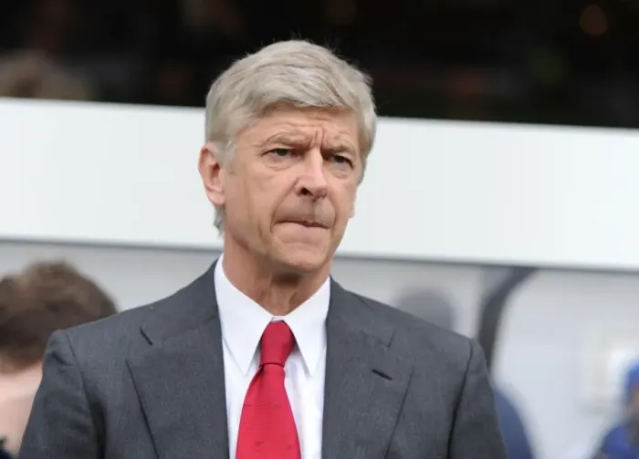 Framed Print : Arsene Wenger: Focused Before Queens Park Rangers Match (2011-12)