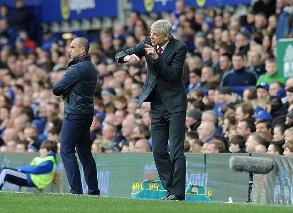 Arsene Wenger at Goodison Park: Premier League Clash between Everton and Arsenal (2015-16)