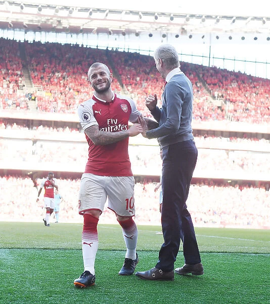 Arsene Wenger and Jack Wilshere: A Moment of Connection during Arsenal's 2017-18 Premier League Season