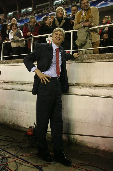 Arsene Wenger Leading Arsenal to a 3:1 Victory over Sevilla in the UEFA Champions League, 2007