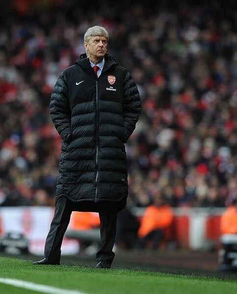 Arsene Wenger Leading Arsenal Against Reading in the Premier League, 2013