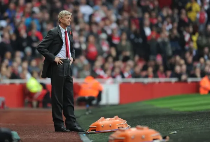 Framed Print : Arsene Wenger Leading Arsenal Against West Bromwich Albion, Premier League 2011-12