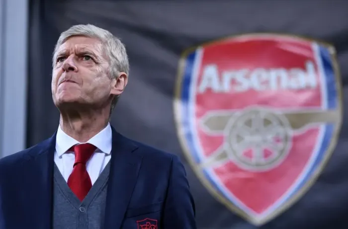 Framed Print : Arsene Wenger Leads Arsenal Against AC Milan in Europa League Round of 16 (2017-18)