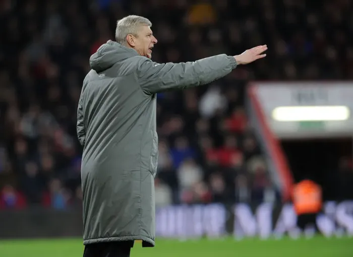 Framed Print : Arsene Wenger Leads Arsenal Against AFC Bournemouth in January 2017 Premier League Match