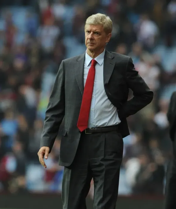 Framed Print : Arsene Wenger Leads Arsenal Against Aston Villa in Premier League (2014-15) Framed Print : Arsene Wenger Leads Arsenal Against Aston Villa in Premier League (2014-15)