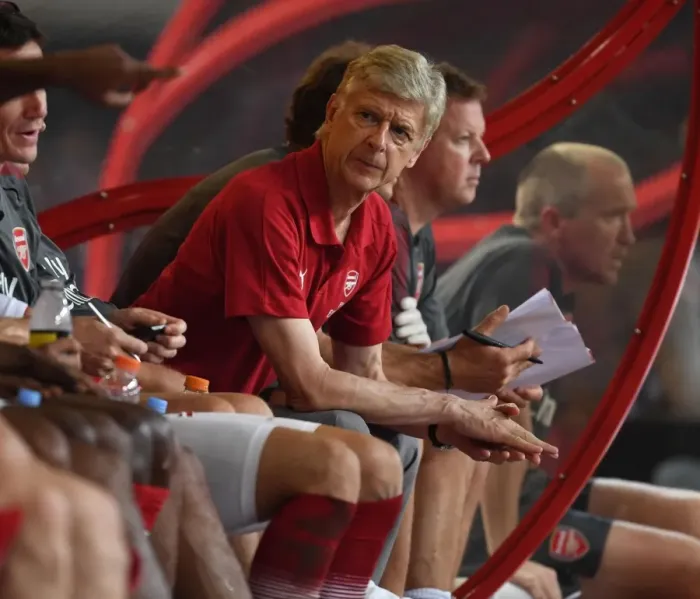 Framed Print : Arsene Wenger Leads Arsenal Against Chelsea in Beijing Pre-Season Friendly Framed Print : Arsene Wenger Leads Arsenal Against Chelsea in Beijing Pre-Season Friendly