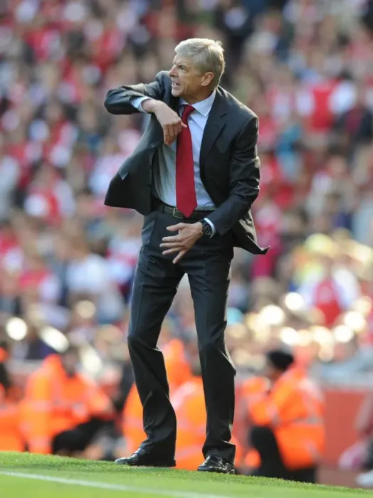 Framed Print : Arsene Wenger Leads Arsenal Against Chelsea in Premier League Showdown (2012-13)