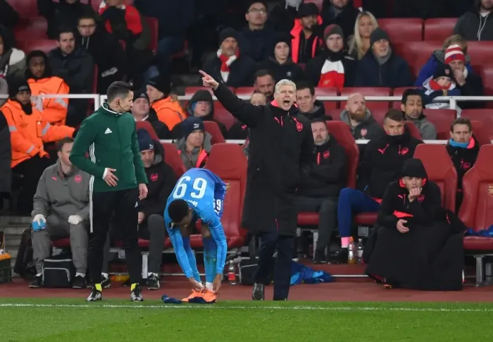 Framed Print : Arsene Wenger Leads Arsenal in Europa League Clash against Östersunds FK (2017-18)