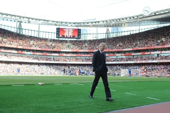Framed Print : Arsene Wenger Leads Arsenal Against Everton in Premier League Showdown (2016-17)