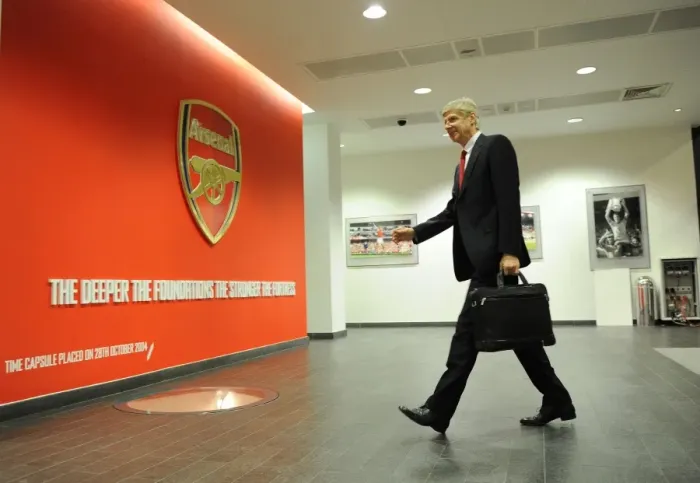 Framed Print : Arsene Wenger Leads Arsenal into FA Cup Battle against Coventry City (2014)