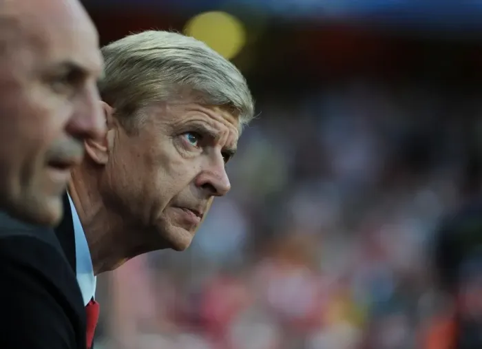 Framed Print : Arsene Wenger Leads Arsenal Against Fenerbahce in UEFA Champions League Play-offs (2013)