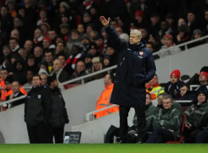 Framed Print : Arsene Wenger Leads Arsenal Against Manchester United (2013-14) Framed Print : Arsene Wenger Leads Arsenal Against Manchester United (2013-14)