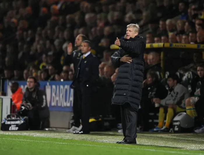 Framed Print : Arsene Wenger Leads Arsenal Against Norwich City in the 2012-13 Premier League Framed Print : Arsene Wenger Leads Arsenal Against Norwich City in the 2012-13 Premier League