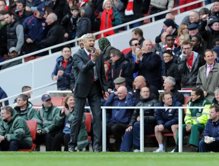 Framed Print : Arsene Wenger Leads Arsenal Against Norwich City, Premier League 2011-12