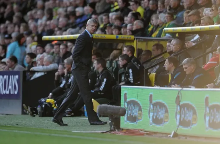Framed Print : Arsene Wenger Leads Arsenal Against Norwich City in Premier League Clash at Carrow Road, November 2011 Framed Print : Arsene Wenger Leads Arsenal Against Norwich City in Premier League Clash at Carrow Road, November 2011