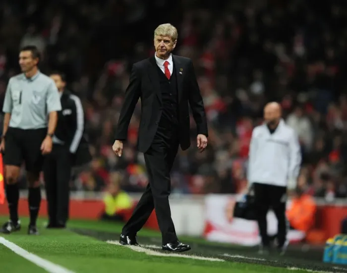 Framed Print : Arsene Wenger Leads Arsenal in the Premier League Clash Against Southampton (2013-14)