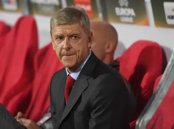 Framed Print : Arsene Wenger Leads Arsenal Against Red Star Belgrade in Europa League