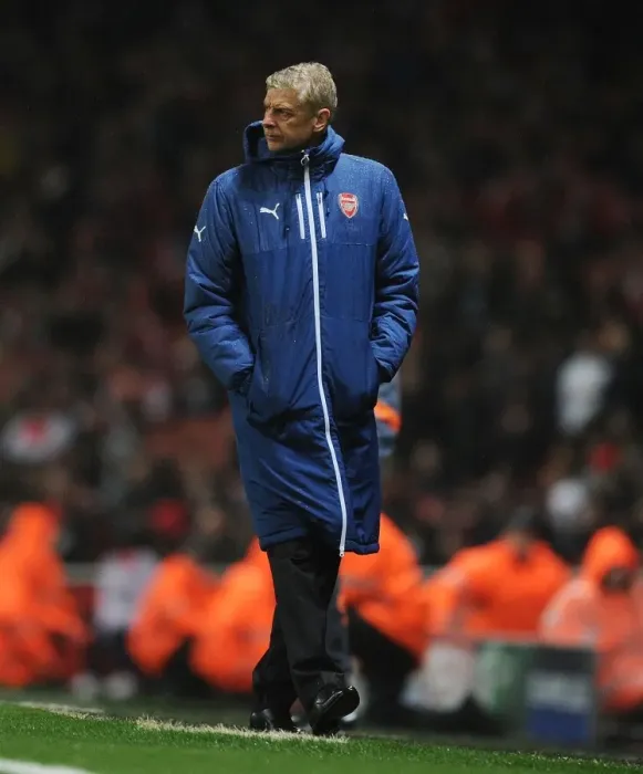 Framed Print : Arsene Wenger Leads Arsenal Against RSC Anderlecht in Champions League