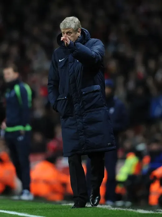 Framed Print : Arsene Wenger Leads Arsenal Against Tottenham in FA Cup Third Round