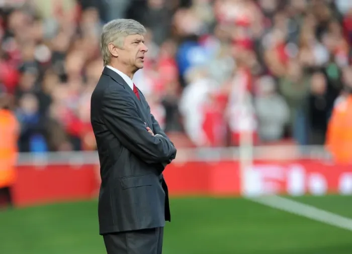 Framed Print : Arsene Wenger Leads Arsenal Against Tottenham in the Premier League (2011-12)