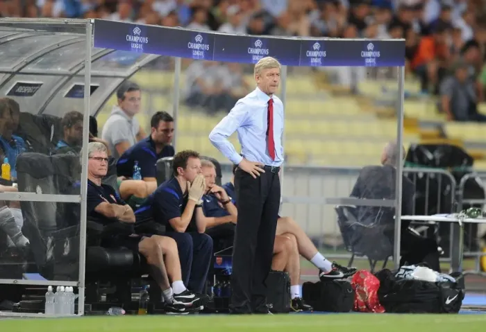 Framed Print : Arsene Wenger Leads Arsenal Against Udinese in UEFA Champions League Clash (August 2011) Framed Print : Arsene Wenger Leads Arsenal Against Udinese in UEFA Champions League Clash (August 2011)