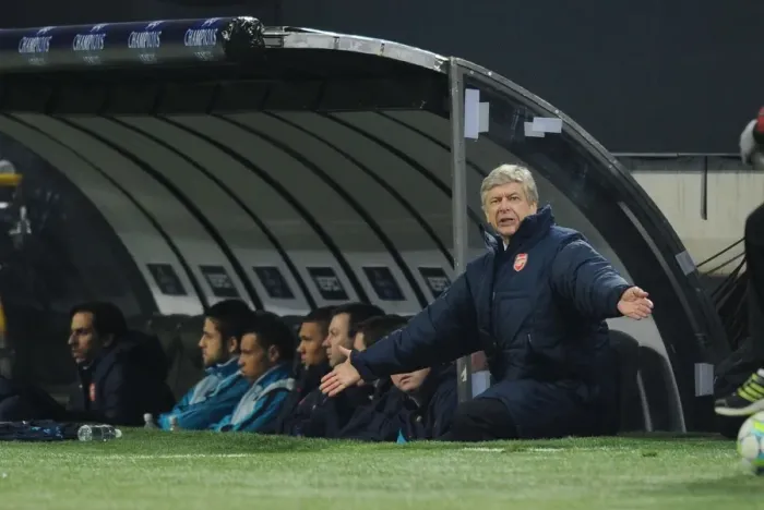 Framed Print : Arsene Wenger Leads Arsenal in UEFA Champions League Clash against AC Milan, 2011-12 Framed Print : Arsene Wenger Leads Arsenal in UEFA Champions League Clash against AC Milan, 2011-12