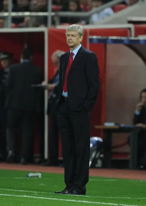 Framed Print : Arsene Wenger Leads Arsenal in UEFA Champions League Clash against Olympiacos (December 2011) Framed Print : Arsene Wenger Leads Arsenal in UEFA Champions League Clash against Olympiacos (December 2011)