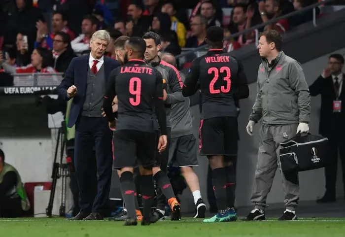 Framed Print : Arsene Wenger Leads Arsenal in UEFA Europa League Semi-Final Showdown against Atletico Madrid Framed Print : Arsene Wenger Leads Arsenal in UEFA Europa League Semi-Final Showdown against Atletico Madrid