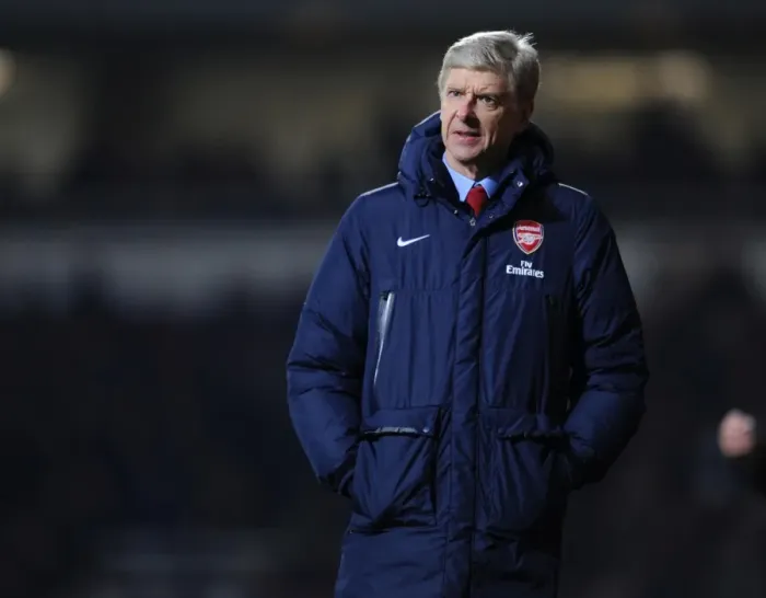 Framed Print : Arsene Wenger Leads Arsenal Against West Ham United in Premier League Clash (2013-14)