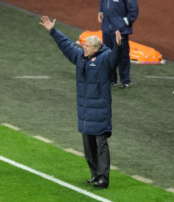 Framed Print : Arsene Wenger Leads Arsenal Against Wolverhampton Wanderers, 2011-2012