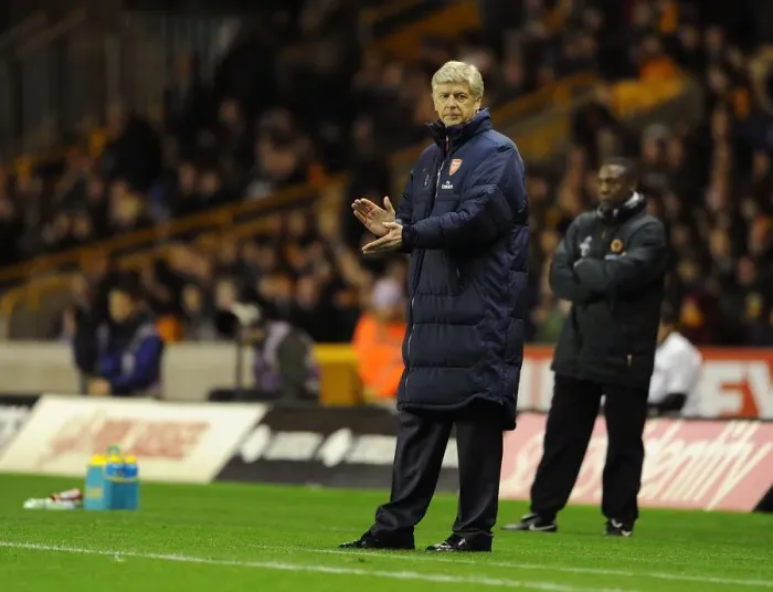 Framed Print : Arsene Wenger Leads Arsenal Against Wolverhampton Wanderers, 2011-12 Premier League