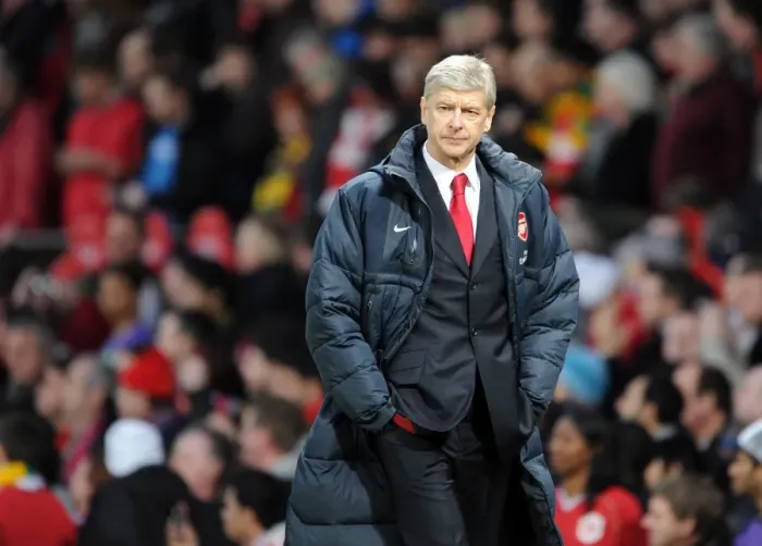 Framed Print : Arsene Wenger: Manchester United's 2-0 FA Cup Victory over Arsenal, Old Trafford, 2010