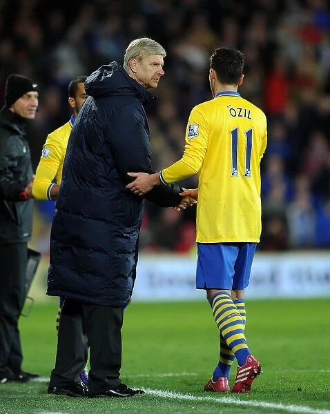 Arsene Wenger and Mesut Ozil: A Moment from the Cardiff Derby, 2013-14 Premier League