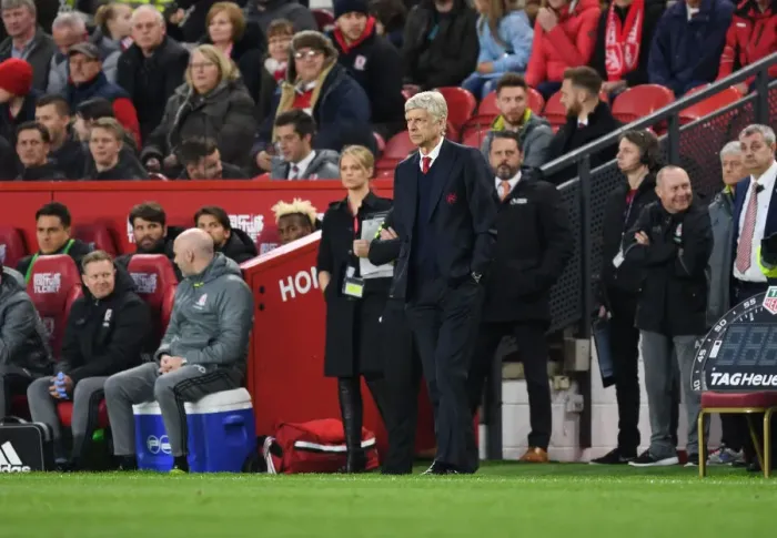Framed Print : Arsene Wenger at Middlesbrough: Premier League Clash, April 2017