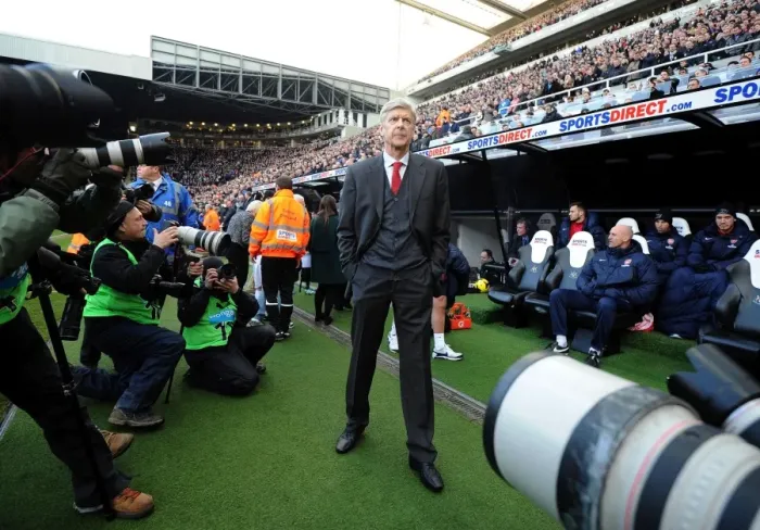 Framed Print : Arsene Wenger at Newcastle United: Arsenal Manager in Premier League 2013-14