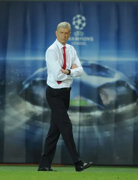 Framed Print : Arsene Wenger at Parc des Princes: Arsenal vs. Paris Saint-Germain, UEFA Champions League 2016-17