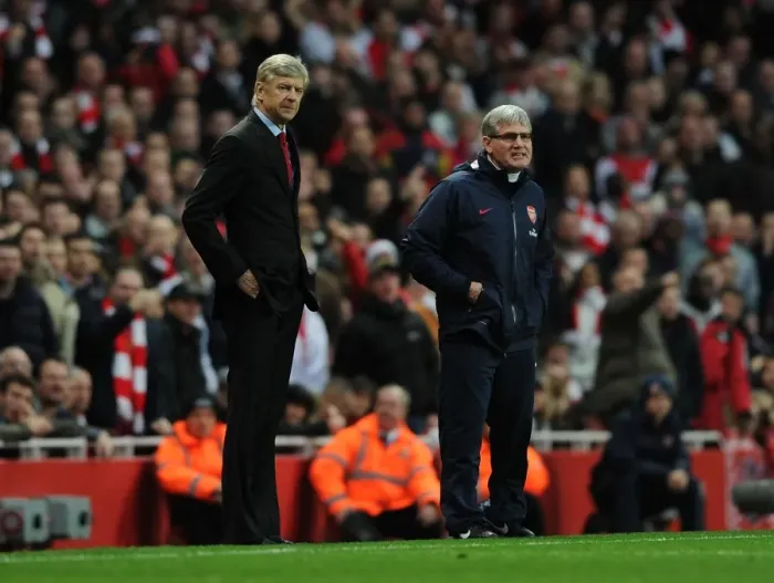 Framed Print : Arsene Wenger and Pat Rice: Leading Arsenal Against Queens Park Rangers (2011-12) Framed Print : Arsene Wenger and Pat Rice: Leading Arsenal Against Queens Park Rangers (2011-12)