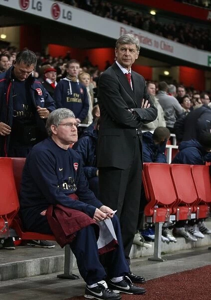 Arsene Wenger and Pat Rice: Leading Arsenal to Victory, 2:0 over Blackburn Rovers, Emirages Stadium, London, 2008