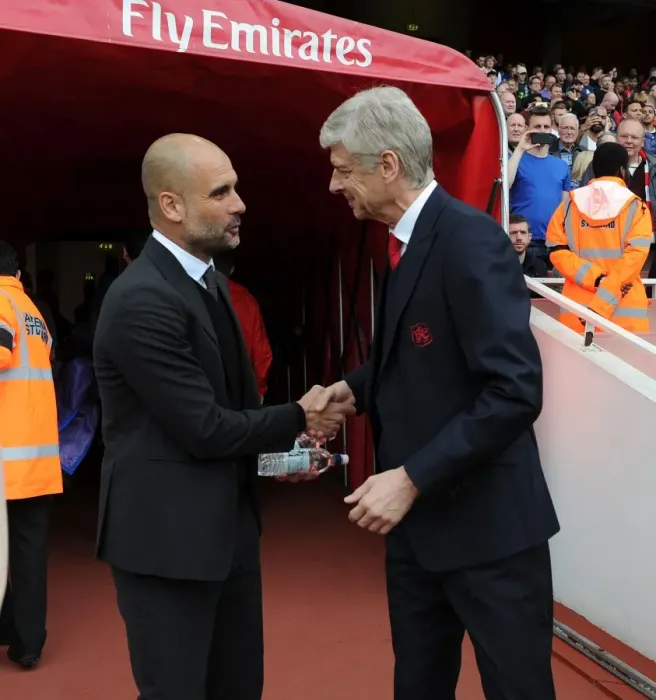 Framed Print : Arsene Wenger and Pep Guardiola: A Rivalry Unfolds - Arsenal vs. Manchester City (2016-17) Framed Print : Arsene Wenger and Pep Guardiola: A Rivalry Unfolds - Arsenal vs. Manchester City (2016-17)