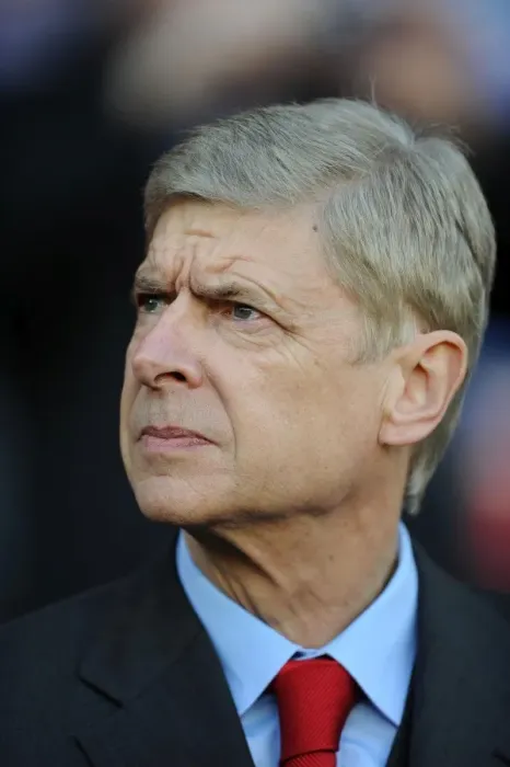 Framed Print : Arsene Wenger: Pre-Match Focus at Cardiff City Stadium (2013-14)