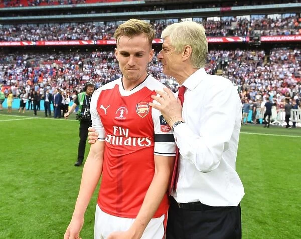 Arsene Wenger and Rob Holding: Arsenal's FA Cup Victory (Arsenal v Chelsea, 2017)