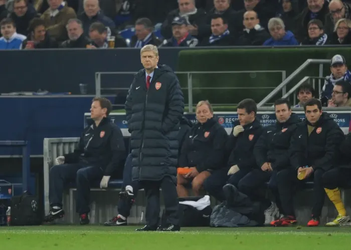 Framed Print : Arsene Wenger at Schalke 04 vs Arsenal FC, UEFA Champions League (2012) Framed Print : Arsene Wenger at Schalke 04 vs Arsenal FC, UEFA Champions League (2012)