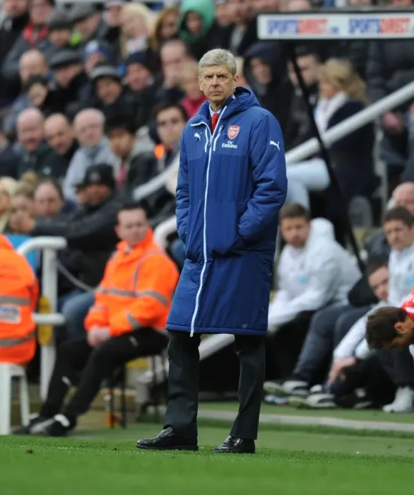 Framed Print : Arsene Wenger at St. James Park: Newcastle United vs. Arsenal, Premier League 2014 / 15
